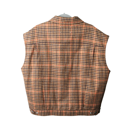 Maison Margiela Camel Check Wool Vest 40 18847516