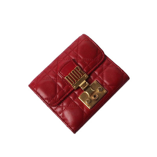 Dior Christian Lambskin Cannage Addict Women's Wallet 27139 26873692