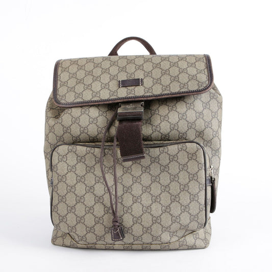 Gucci GG Canvas Brown Leather Backpack 246103 28051210