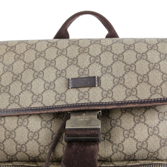 Gucci GG Canvas Brown Leather Backpack 246103 28051210