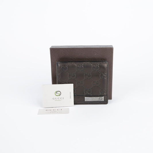Gucci Dark Brown Sima Leather Wallet 233100 29160004