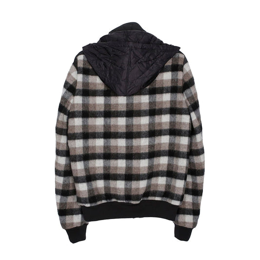 Rick Owens Dark Shadow Check Leather Jacket 50 29421839