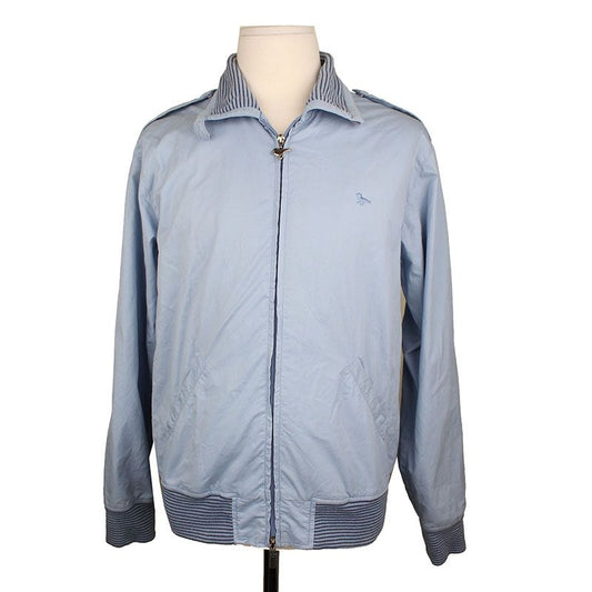 Other Brand Modern Amusement Sky Blue High Neck Men's Zip-Up Jacket 3495240975 26810574