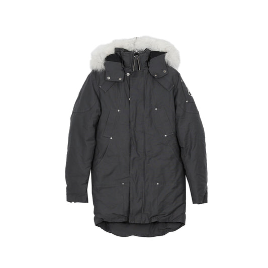 Moose Knuckles Stirling Parka Gray Fox Fur MP2001 01 31018348