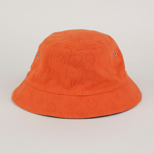 Louis Vuitton Reversible Bucket Hat Orange Blue Monogram 58 40503415