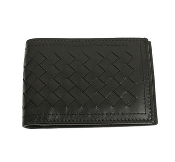 Bottega Veneta Black Intrecciato Leather Wallet 12345 28433379