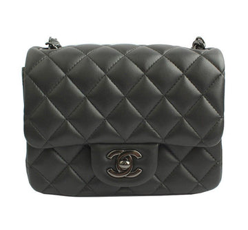 CHANEL Petite Sac Lambskin All-Black Mini Crossbody Bag 31 30570782