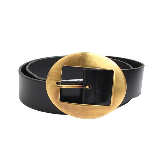 Dolce & Gabbana Round Buckle Men's Leather Belt 102 46046408