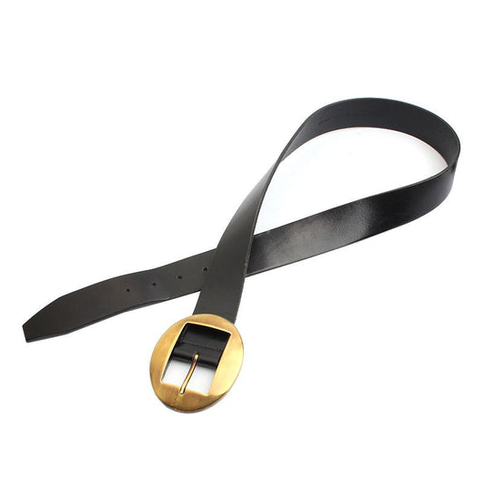 Dolce & Gabbana Round Buckle Men's Leather Belt 102 46046408