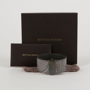 Bottega Veneta Silver Buckle Bangle Bracelet M Size 45806439