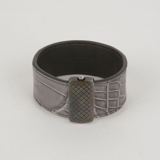 Bottega Veneta Silver Buckle Bangle Bracelet M Size 45806439