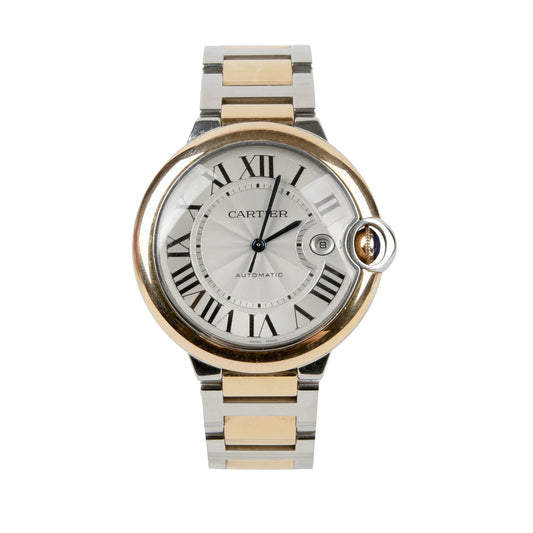 Cartier Ballon Bleu Automatic Watch 42mm 18K Pink Gold Steel Combination W2BB0004 47111566
