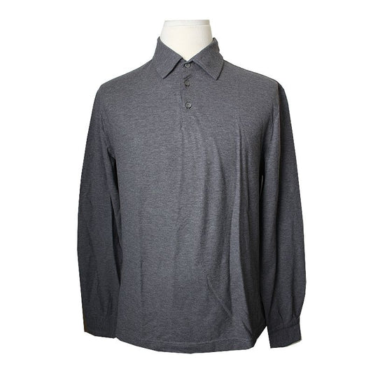 Zanone Grey Men's Long Sleeve Shirt 100 48400069