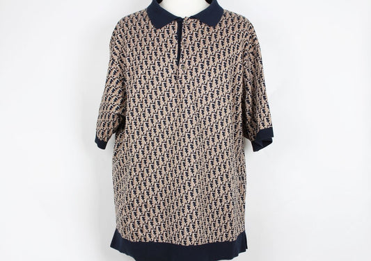 Dior Oblique Collar Polo Shirt XL 12345 52378549