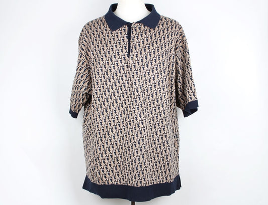 Dior Oblique Collar Polo Shirt XL 12345 52378549
