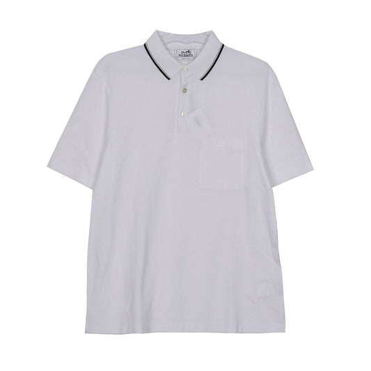 Hermes Cotton Pocket Polo Shirt L Size H357950HA90LA 51819503
