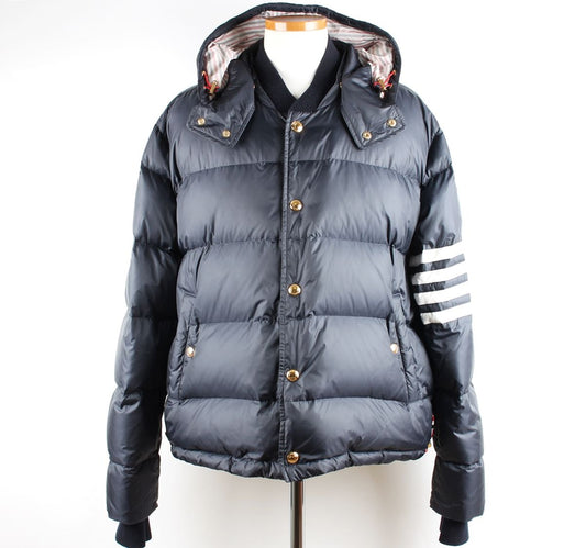 Thom Browne Diagonal Armband Gold-Tone Padded Jacket 4 59739834