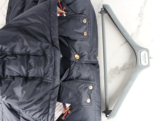 Thom Browne Diagonal Armband Gold-Tone Padded Jacket 4 59739834