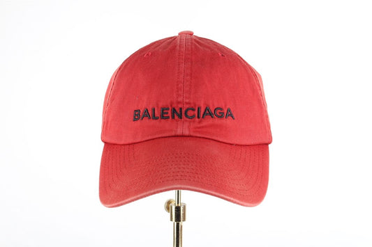 Balenciaga Logo Baseball Cap Red L 59777932