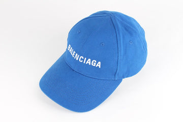 Balenciaga Logo Baseball Cap Blue L 59804933