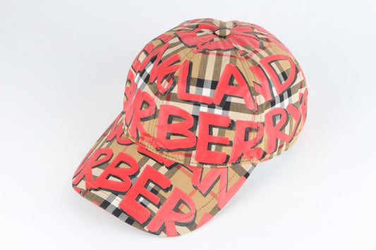 Burberry Graffiti Baseball Cap Red 12345 60691901
