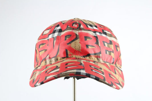 Burberry Graffiti Baseball Cap Red 12345 60691901