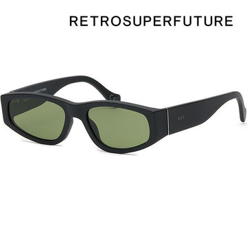 RETRO SUPER FUTURE Sonnenbrille NEEMA BLACK MATTE GTH Schwarz Grün Hornrand - SKU