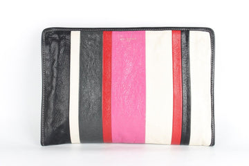 กระเป๋าคลัตช์ลายทาง Balenciaga - บาร์โค้ด 001