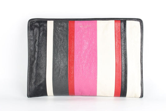 กระเป๋าคลัตช์ลายทาง Balenciaga - บาร์โค้ด 001