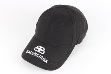 Balenciaga BB Logo Baseball Cap Black L 62198311