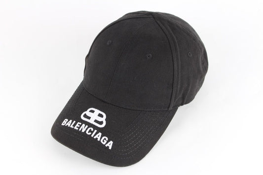 Balenciaga BB Logo Baseball Cap Black L 62198311