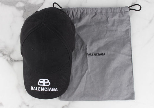 Balenciaga BB Logo Baseball Cap Black L 62198311