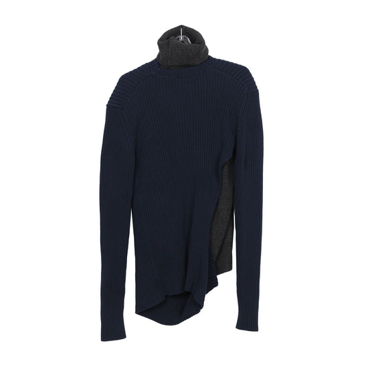 Bottega Veneta Navy Gray Knit Sweater 62228585