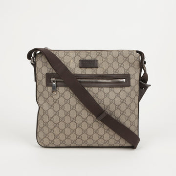 Gucci Canvas Messenger Shoulder &amp; Crossbody Bag 406408 GG Supreme (หมายเลขสินค้า)