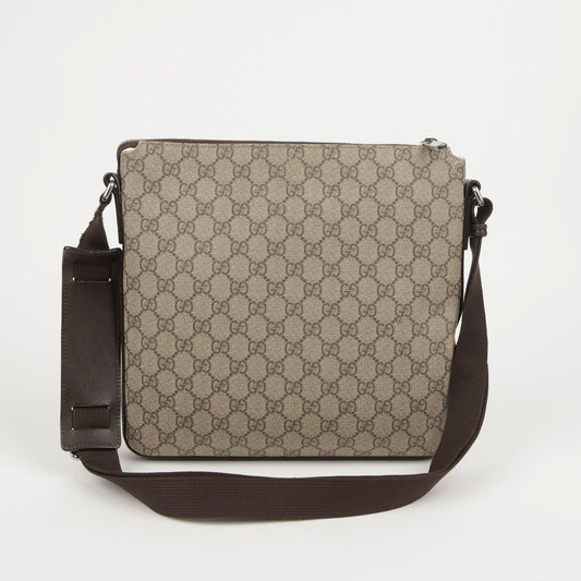 Gucci Canvas Messenger Shoulder &amp; Crossbody Bag 406408 GG Supreme (หมายเลขสินค้า)