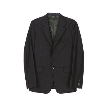 Gucci Straight Fit ชุดสูทผ้าขนสัตว์สีเทา 604081