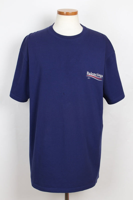 Balenciaga Wave Logo T-Shirt 2017 Blue S 63694436