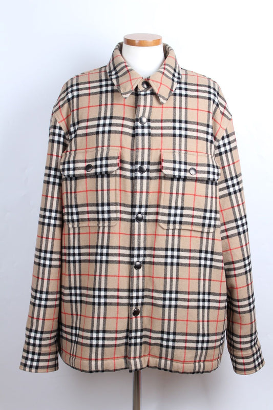 Burberry Checked Wool Overshirt XL 63718520