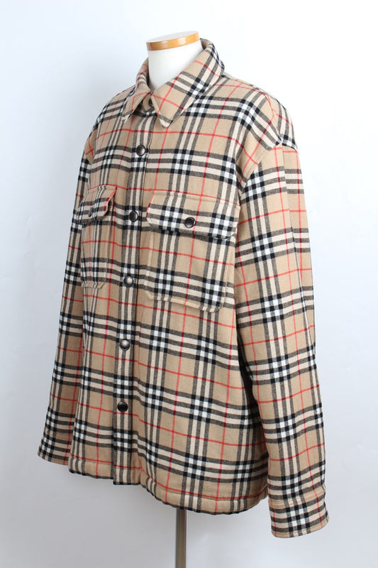 Burberry Checked Wool Overshirt XL 63718520