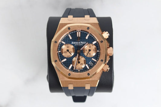 Audemars Piguet Royal Oak 26239 Blue Dial Gold Case 21 63890484