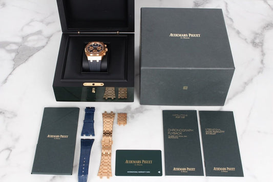 Audemars Piguet Royal Oak 26239 Blue Dial Gold Case 21 63890484