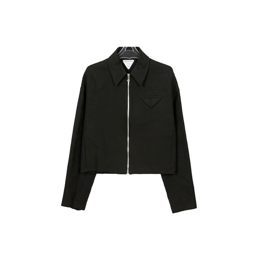 Bottega Veneta Black Cotton Zip-Up Jacket 646907 76609561