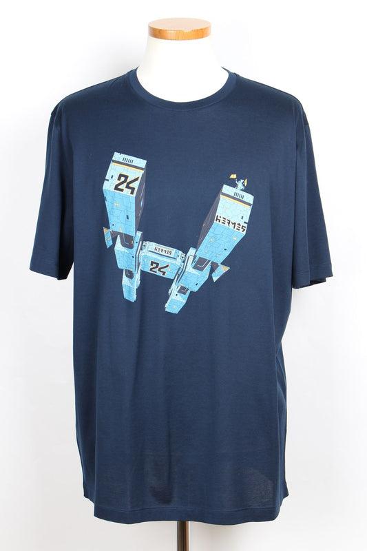 Hermes Robot H Logo Short Sleeve T-Shirt XL 12345 64590628