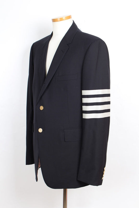 Thom Browne Plain Weave Suit Jacket Navy 4 64875309