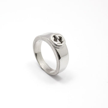 Gucci Interlocking G Ring 9MM Sterling Silver 19 64959563