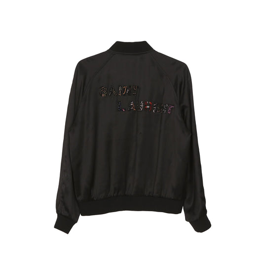 Saint Laurent Black Viscose Teddy Jacket 558353 64719800