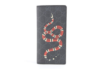 Gucci Snake Long Wallet Black 12345 65537493