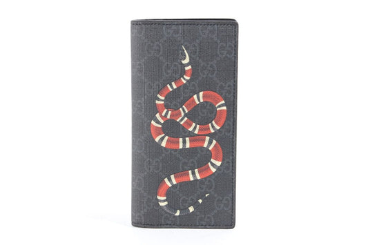 Gucci Snake Long Wallet Black 12345 65537493