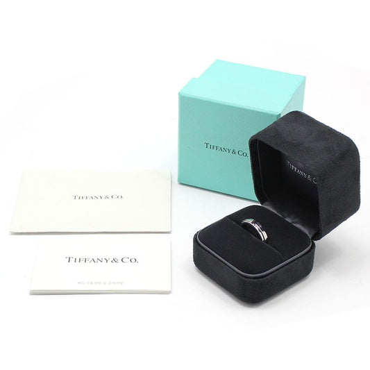 Tiffany & Co 18K White Gold T TWO Narrow Ring 16 65874408