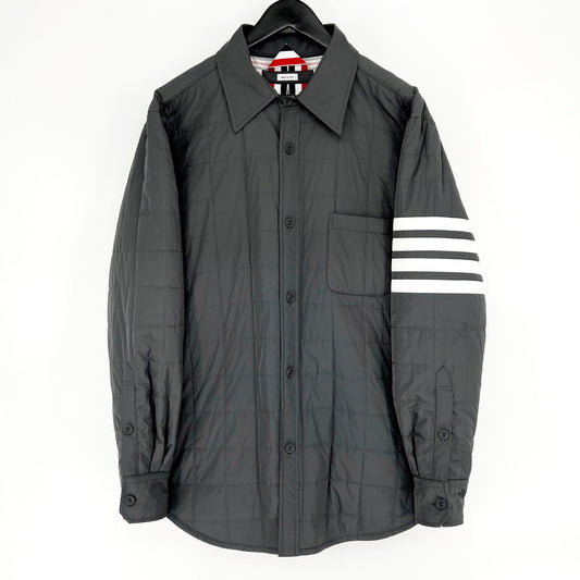 Thom Browne Diagonal Padded Shirt Jacket Grey 001 68285580